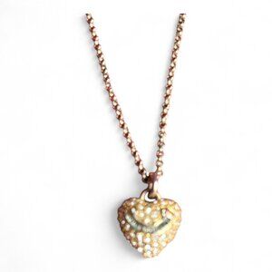 Juicy Couture Heart Necklace. 14K Gold
